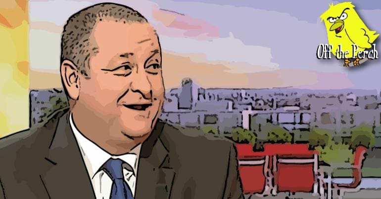 Mike Ashley laughing