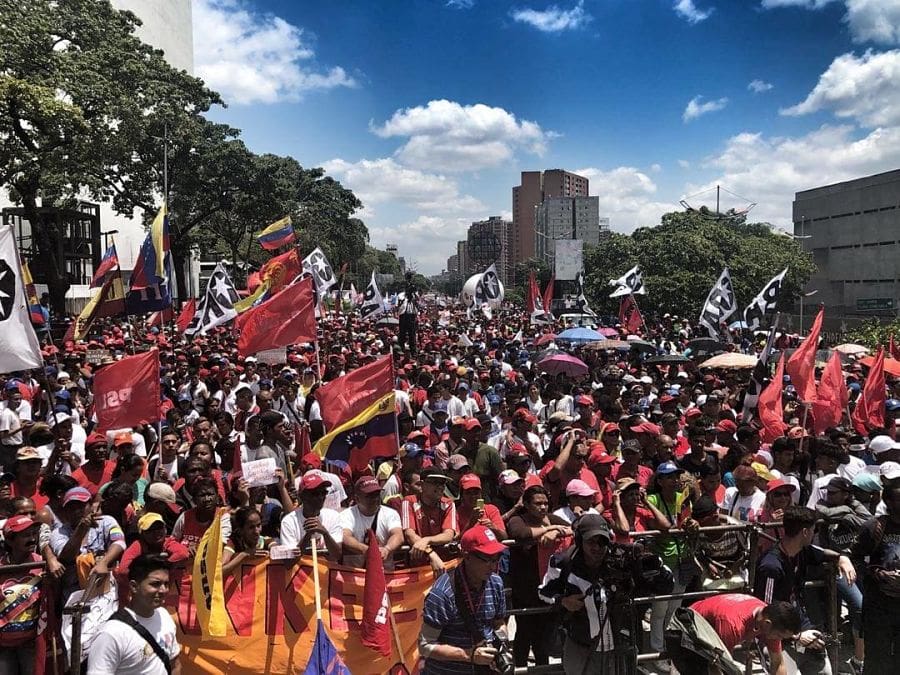 Chavista protest