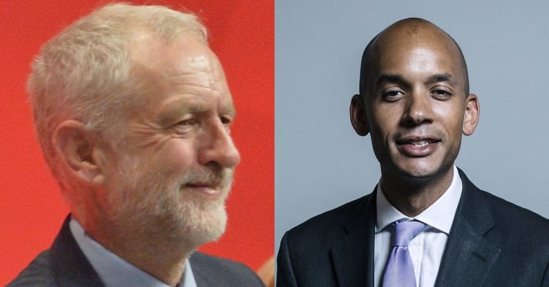 Jeremy Corbyn and Chuka Umunna