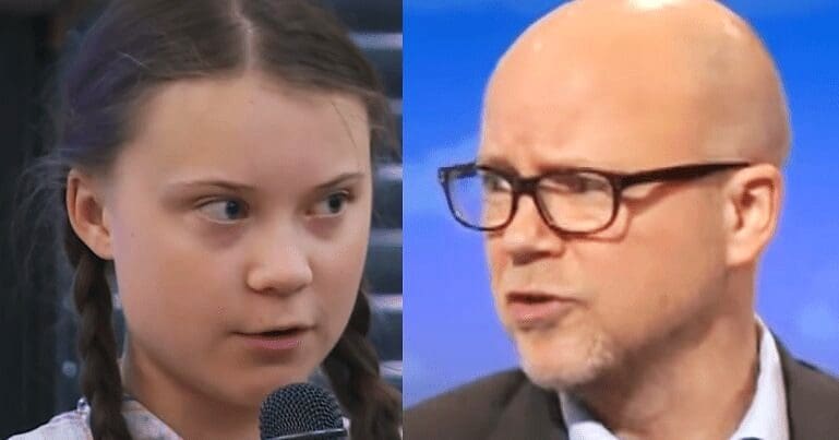 Greta Thunberg and Toby Young