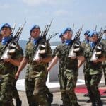 A picture of Irish peacekeepers in Lebanon