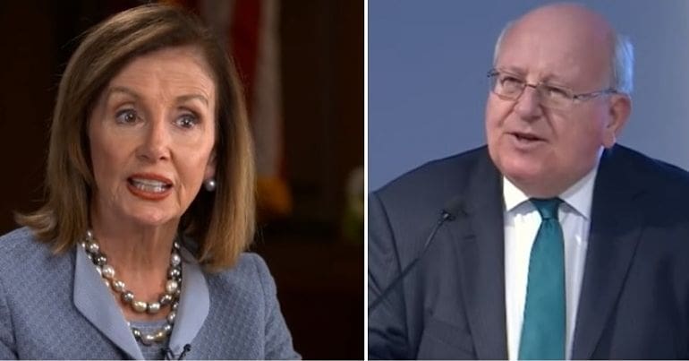 Nancy Pelosi and Mike Gapes