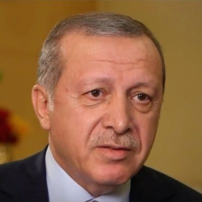 Erdogan and HDP flags