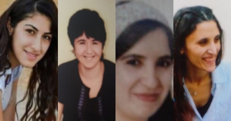 Images of women on hunger strike