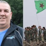 Neville Southall and YPJ fighters