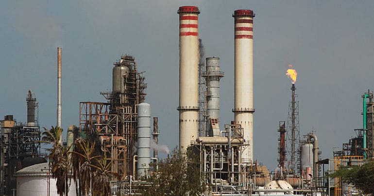 Oil refinery, Venezuela