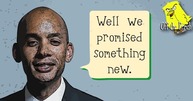 Chuka Umunna saying 'well we promised something new'