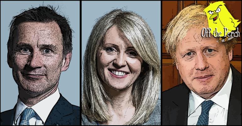 Jeremy Hunt, Esther McVey, and Boris Johnson