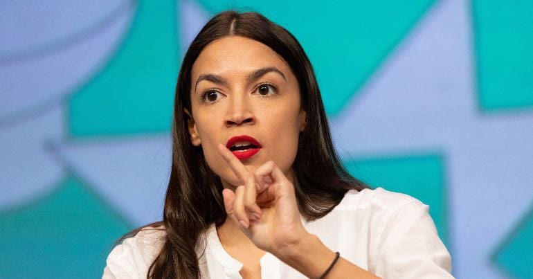 A photo of Congresswoman Alexandria Ocasio-Cortez