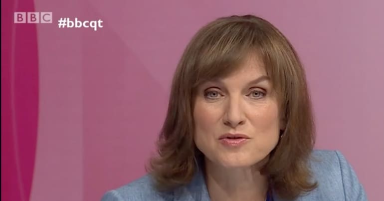 Fiona Bruce on Question Time