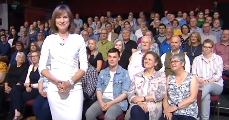 BBC Question Time host Fiona Bruce with audience