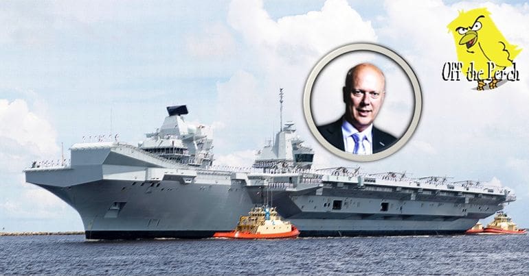 HMS Queen Elizabeth and Chris Grayling OTP