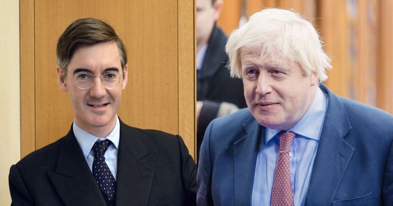 Jacob Rees-Mogg and Boris Johnson