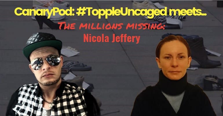 Topple Uncaged meets... the Millions Missing Nicola Jeffery