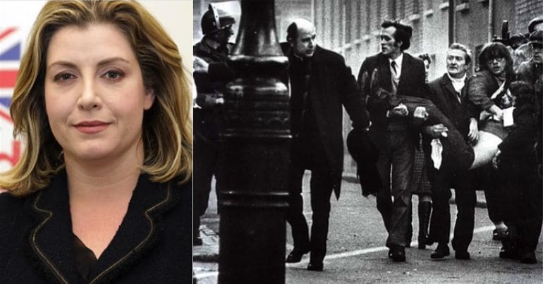 Penny Mordaunt and Bloody Sunday massacre