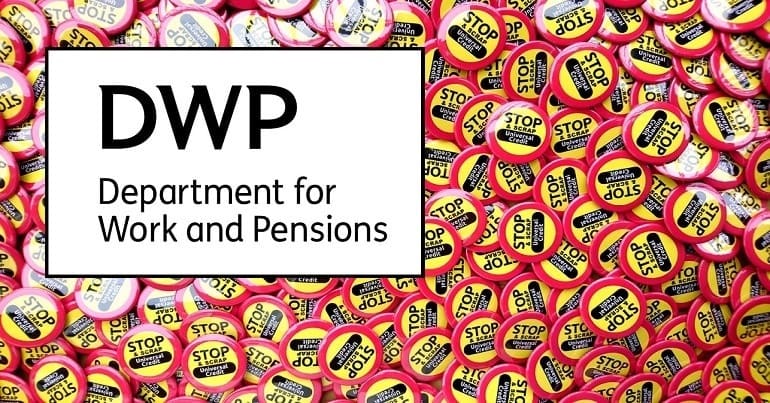 The DWP logo and Universal Credit