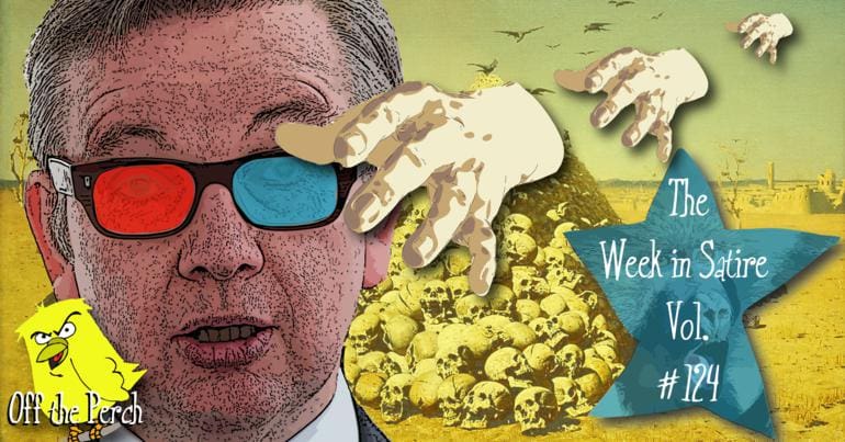 Images from the week's satirical stories