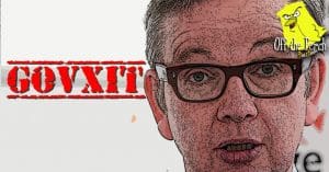 Michael Gove with the word 'Govxit' written next to him