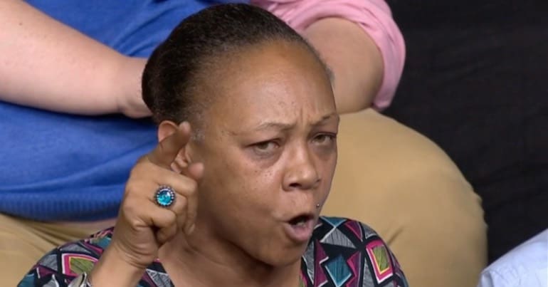 An audience member on BBC Question Time gives a passionate speech