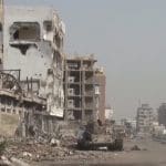 Bombed residential areas in Khor Maksar Yemen