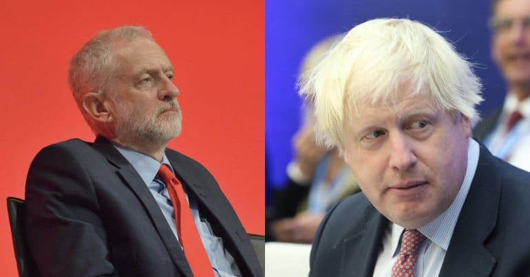 Jeremy Corbyn and Boris Johnson