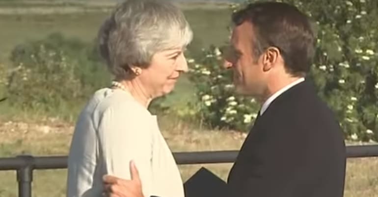 Theresa May and Macron