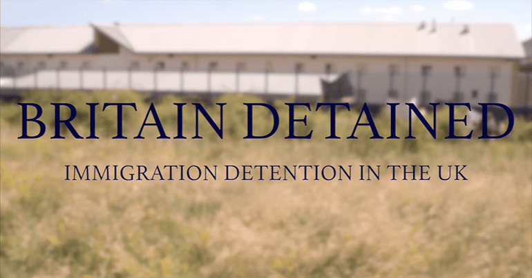Image from the video 'Britain Detained: Immigration Detention in the UK"