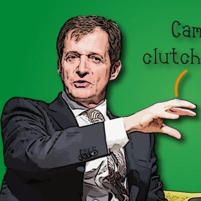 Alastair Campbell clutching at the word 'relavance'