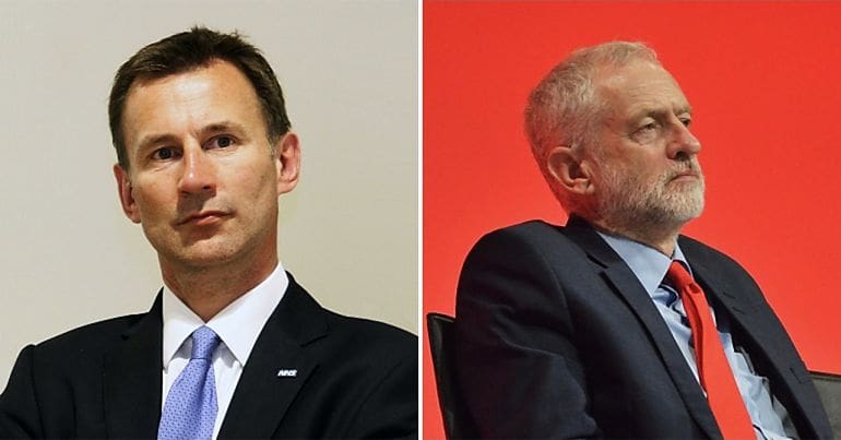 Jeremy Hunt and Jeremy Corbyn