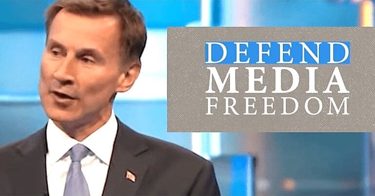 Jeremy Hunt Media Freedom event