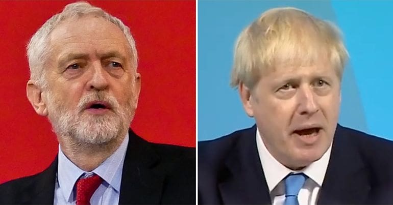 Jeremy Corbyn and Boris Johnson