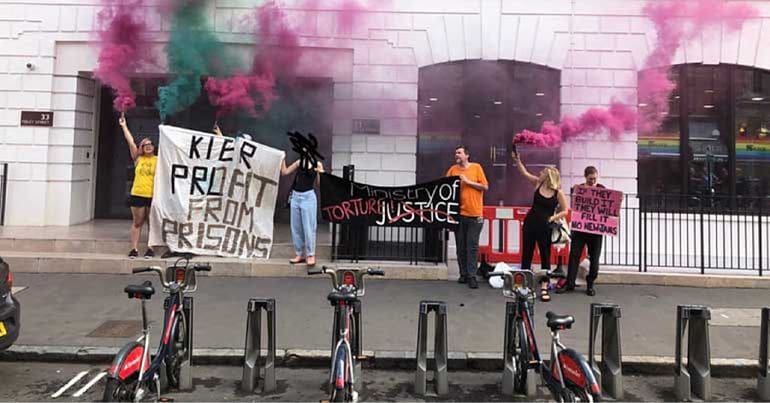 Protest at Kier head office