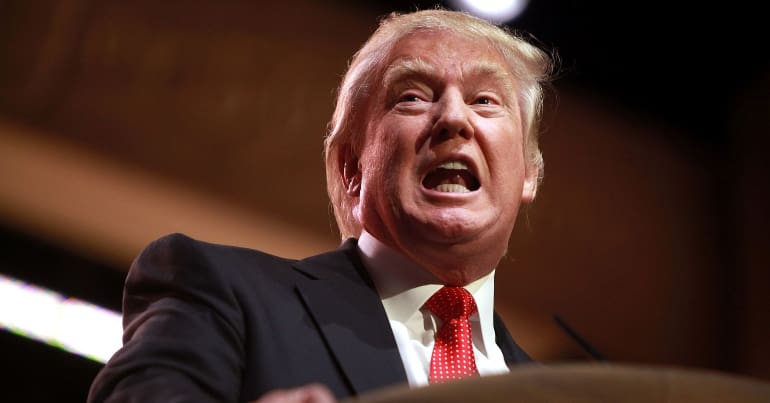 Trump yelling