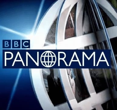 Jeremy Corbyn and BBC Panorama logo