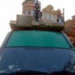 Van with facial recognition camera