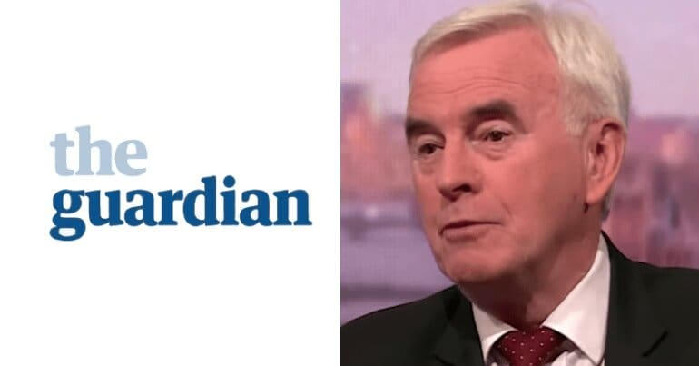 John McDonnell & Guardian logo