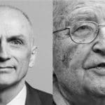 Williamson, left; Chomsky, right