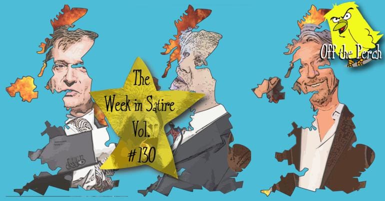 Images from the week's satirical stories