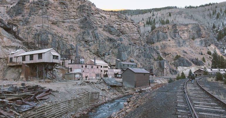 An abandoned mine