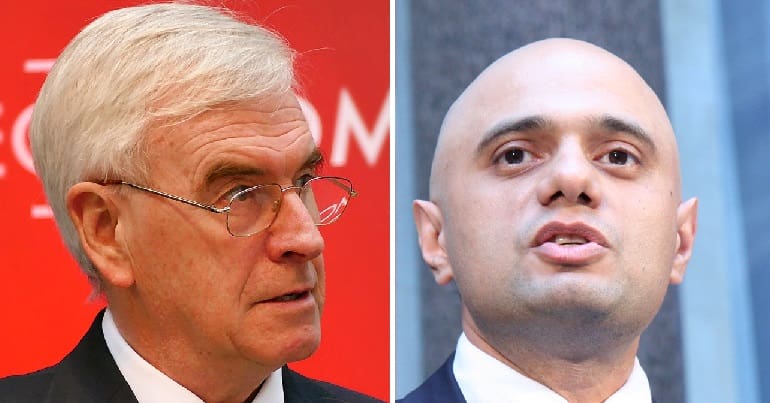 John McDonnell and Sajid Javid