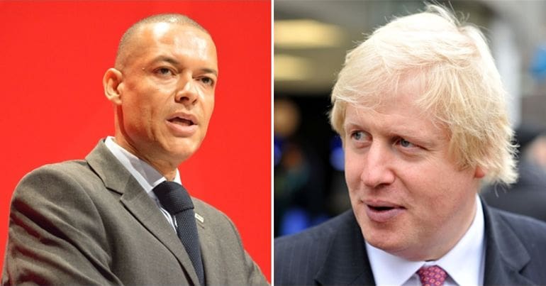 Clive Lewis and Boris Johnson