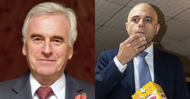 John McDonnell and Sajid Javid