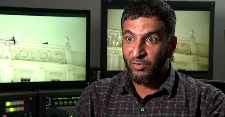 Moosa Mohammed speaking on Channel 4 News