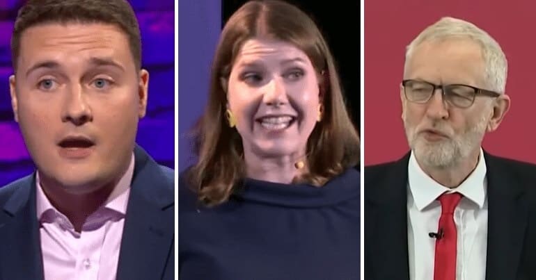 Wes Streeting, Jo Swinson, Jeremy Corbyn