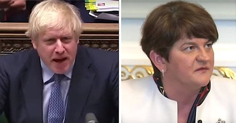 Boris Johnson and Arlene Foster