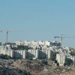 Settlements being built in the West Bank