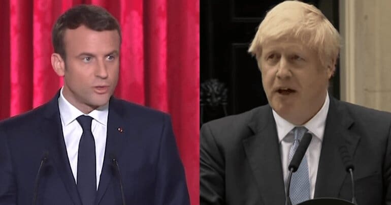 Emmanuel Macron and Boris Johnson