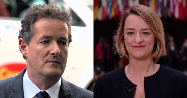 Piers Morgan and Laura Kuenssberg