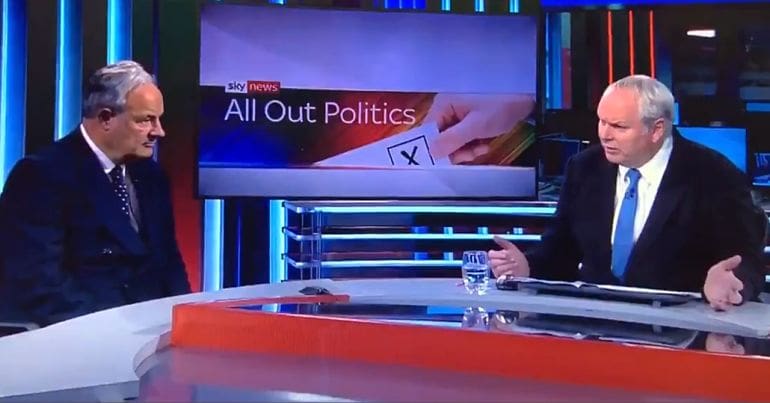 James Gray MP on left, Adam Boulton on right