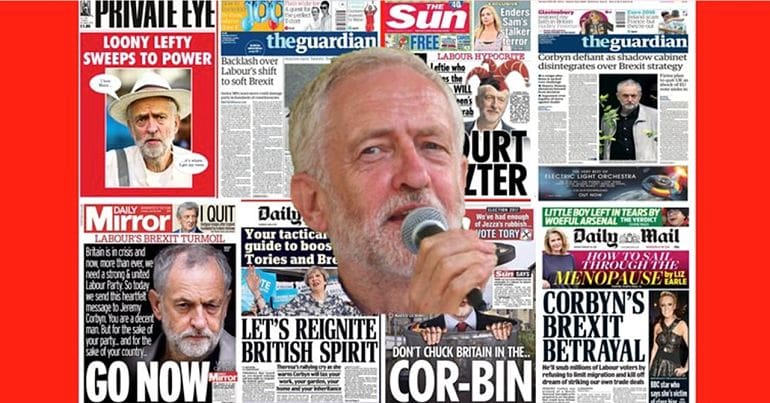 Corbyn and press headlines